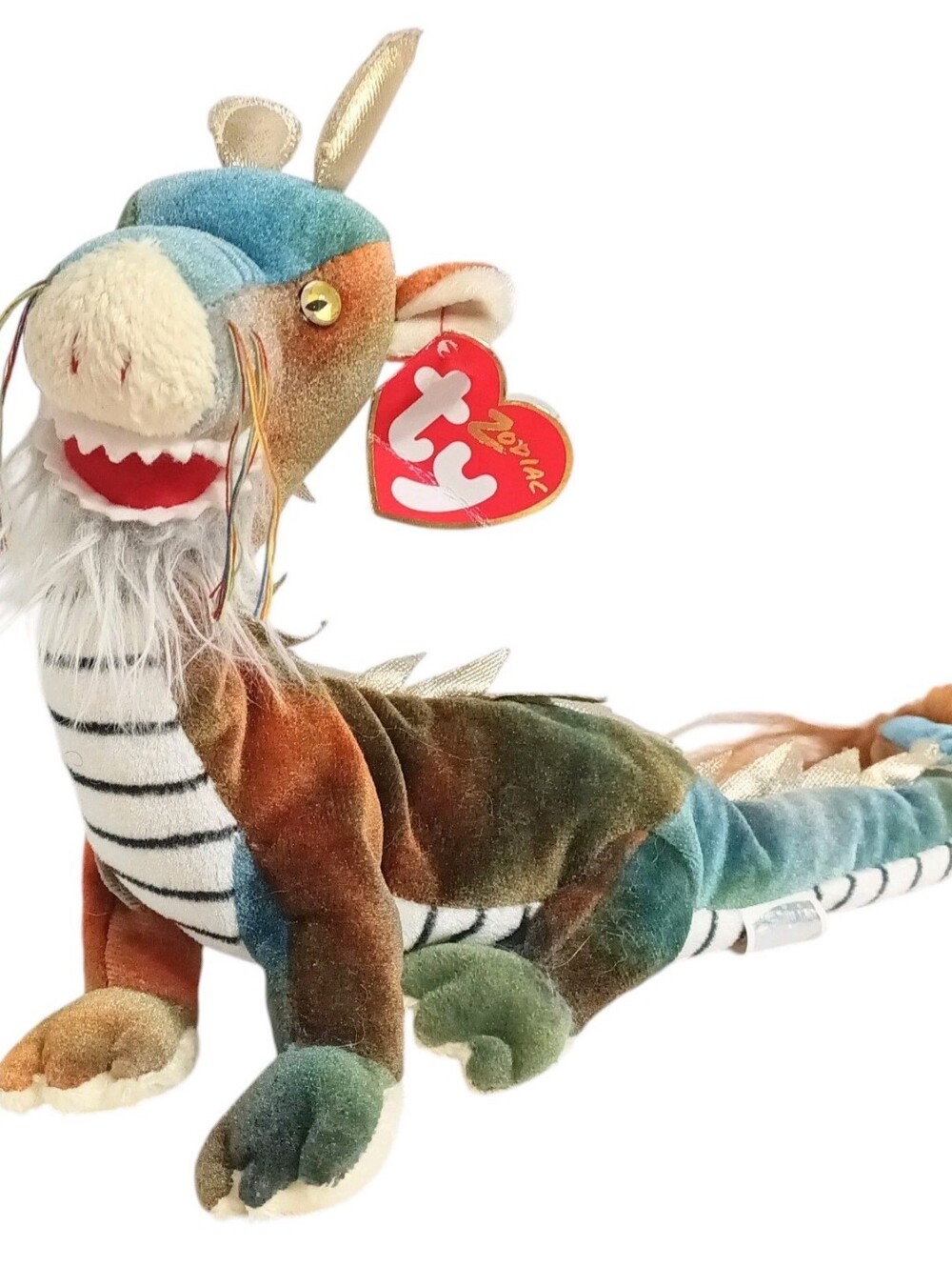 Ty Beanie Babies Dragon The Ty Zodiac Collection 13" Beanbag Plush wTags Retired